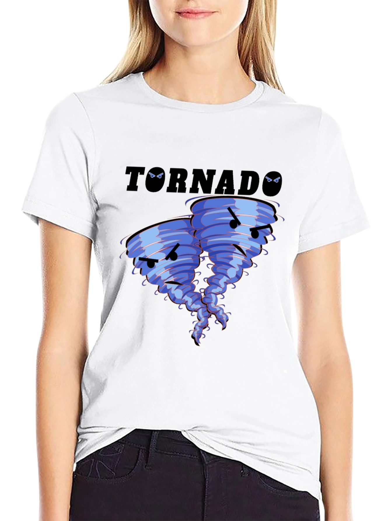 Tornado T-Shirt - Angry Cartoon Weather Graphic Tee