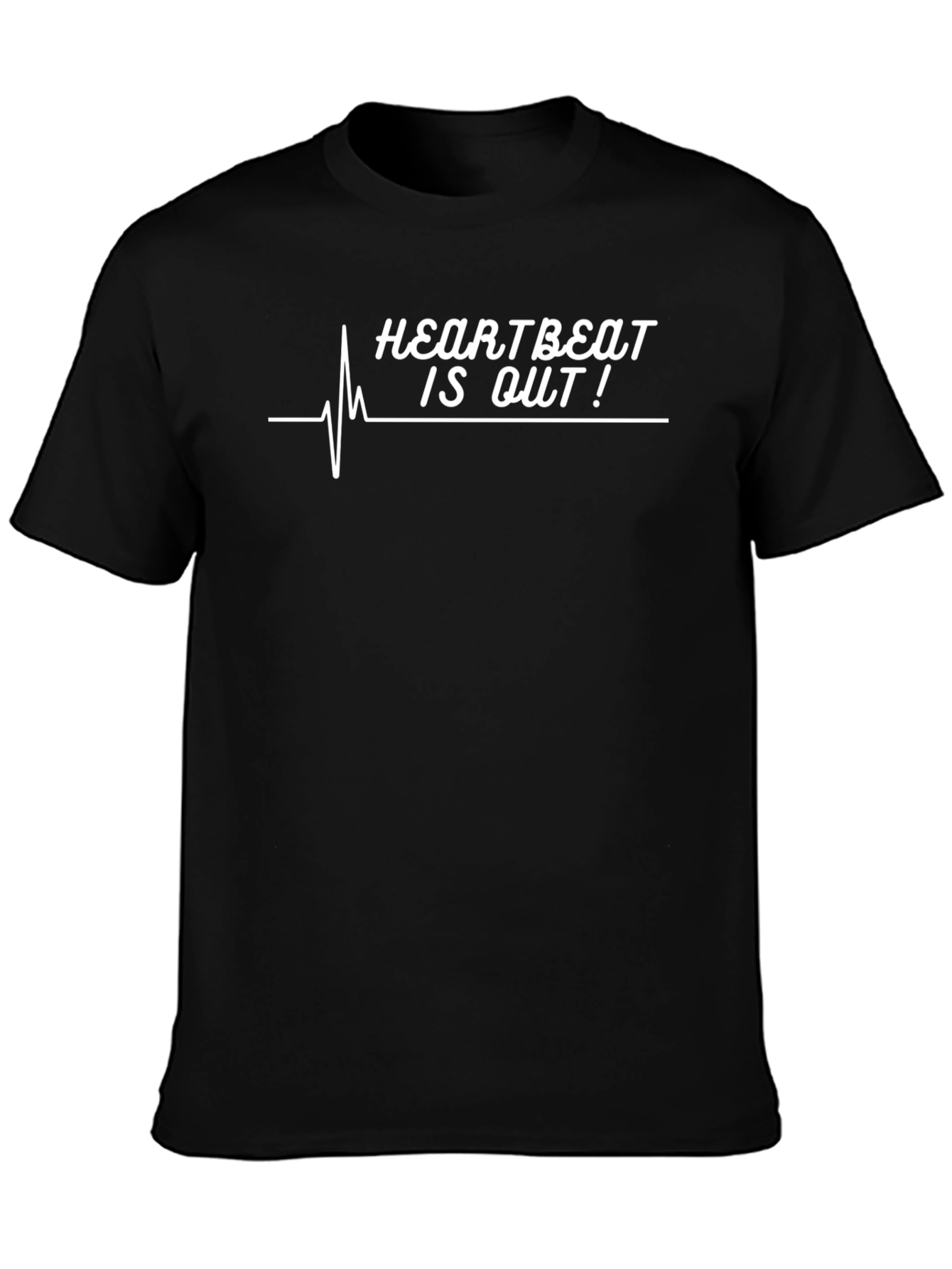 Heartbeat Is Out! Graphic Tee - Black