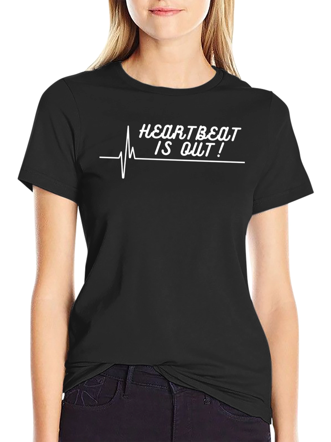 Heartbeat Is Out! Graphic Tee - Black