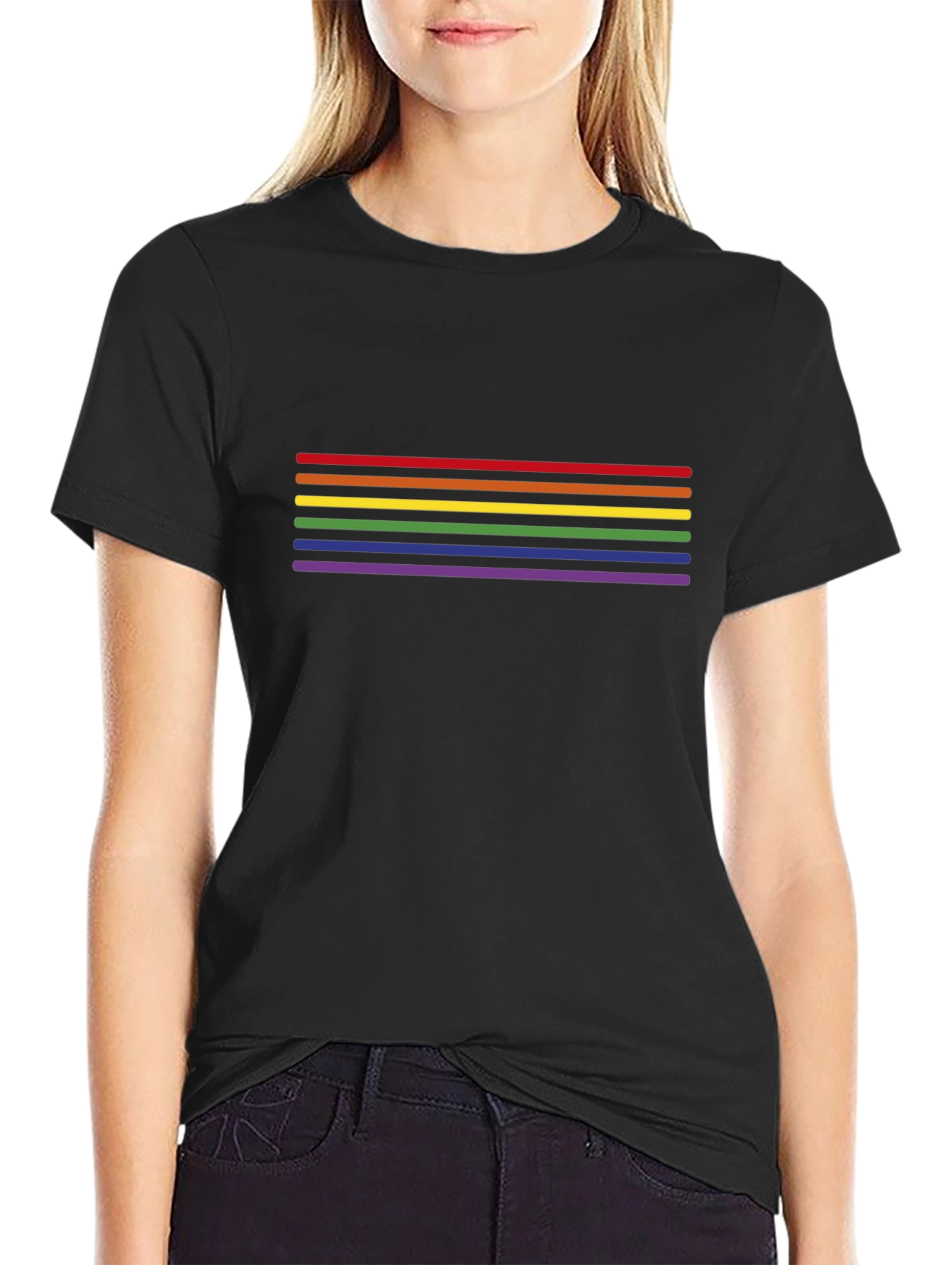 Rainbow Pride Stripes T-Shirt