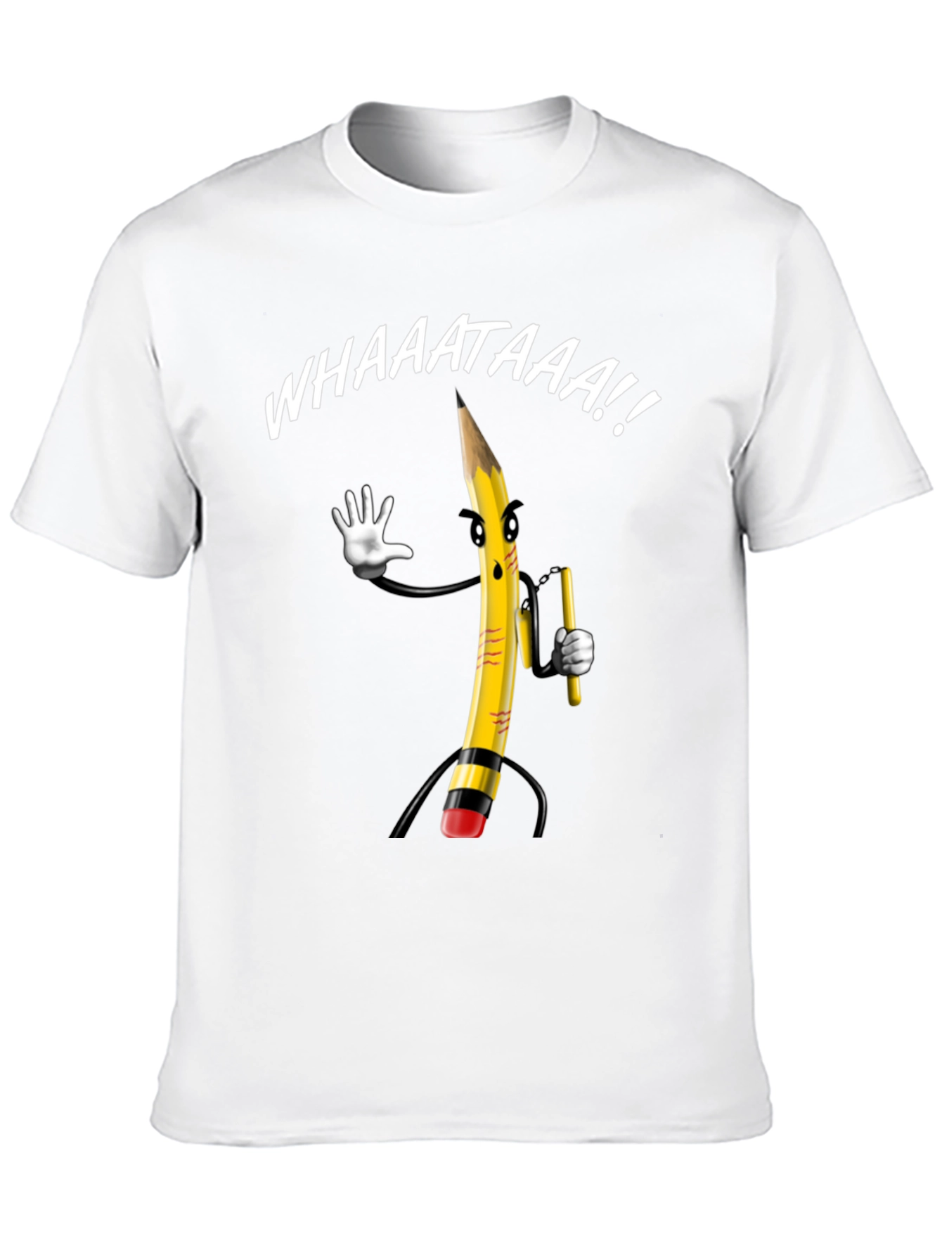 Whaaat Pencil Graphic T-Shirt