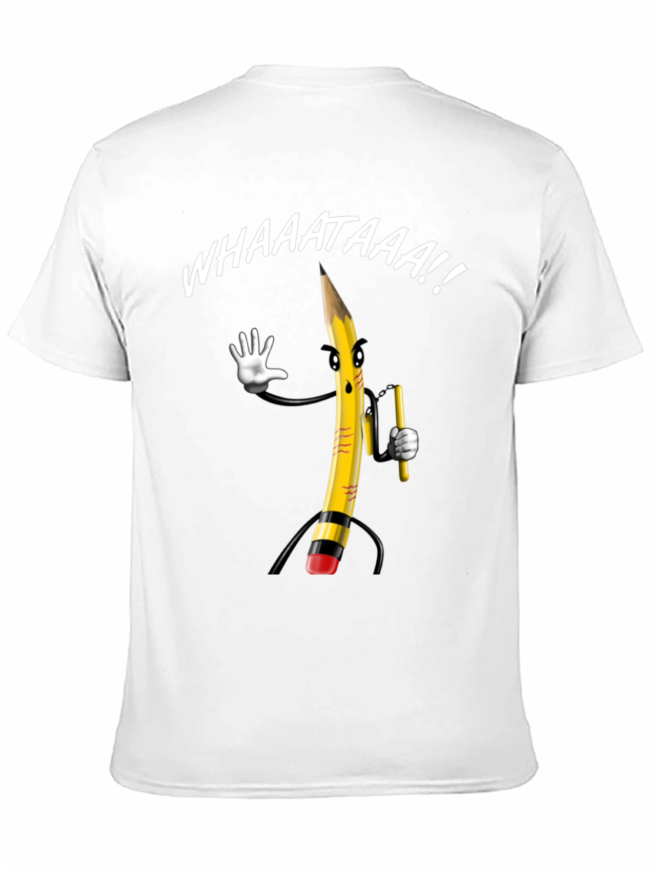 Whaaat Pencil Graphic T-Shirt
