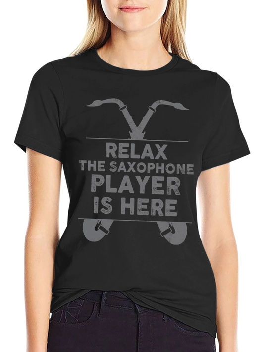 Relax Saxophone Player Novelty T-Shirt