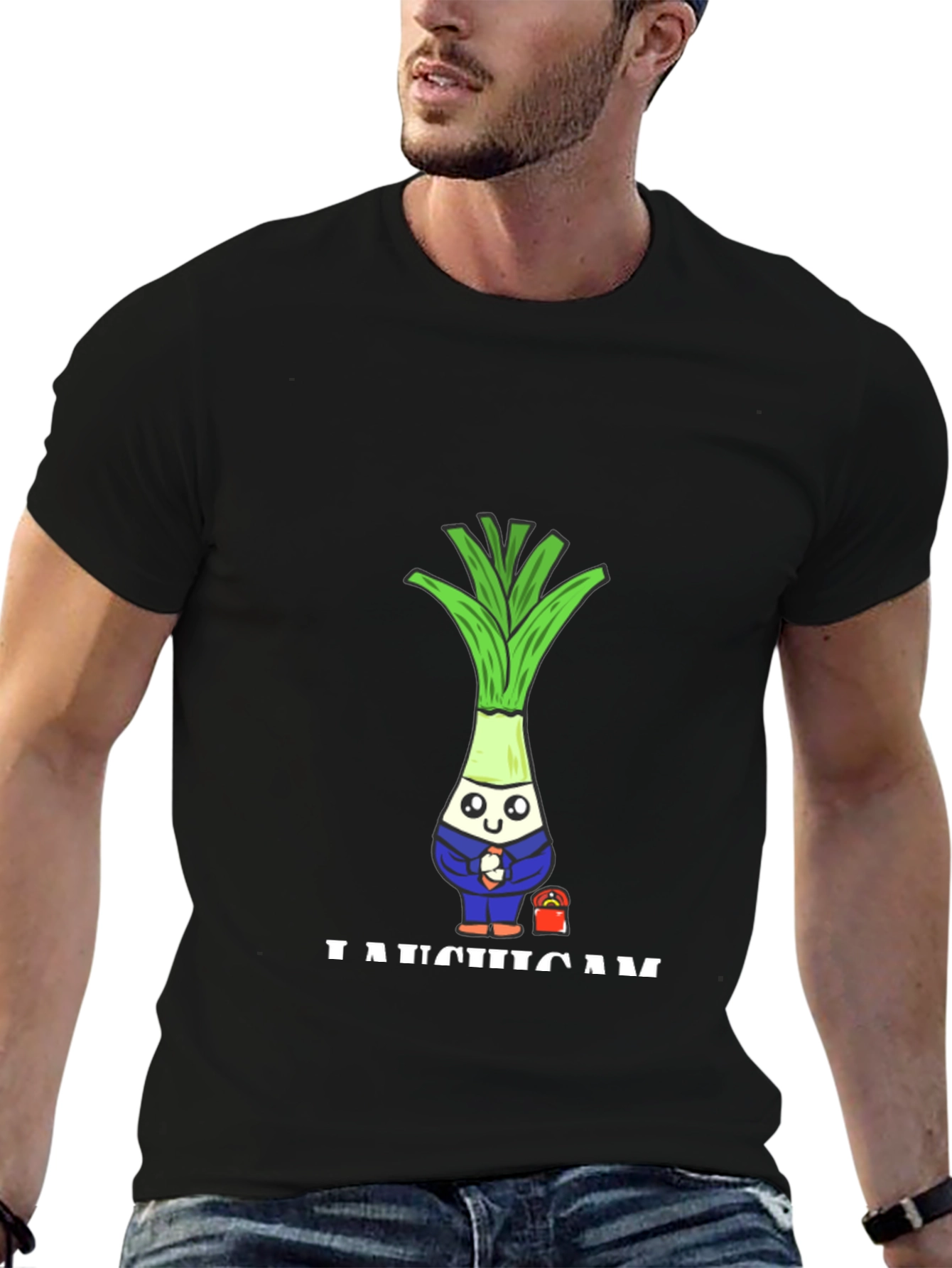 Funny Leek Character T-Shirt