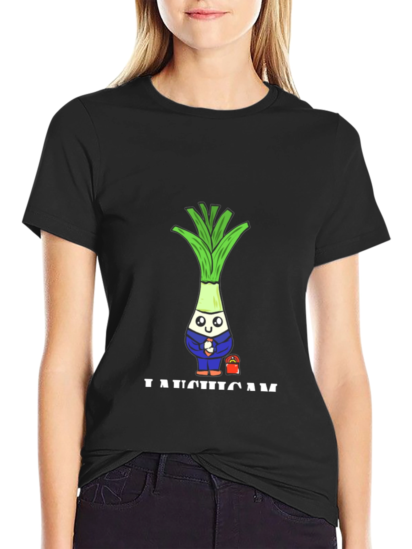 Funny Leek Character T-Shirt
