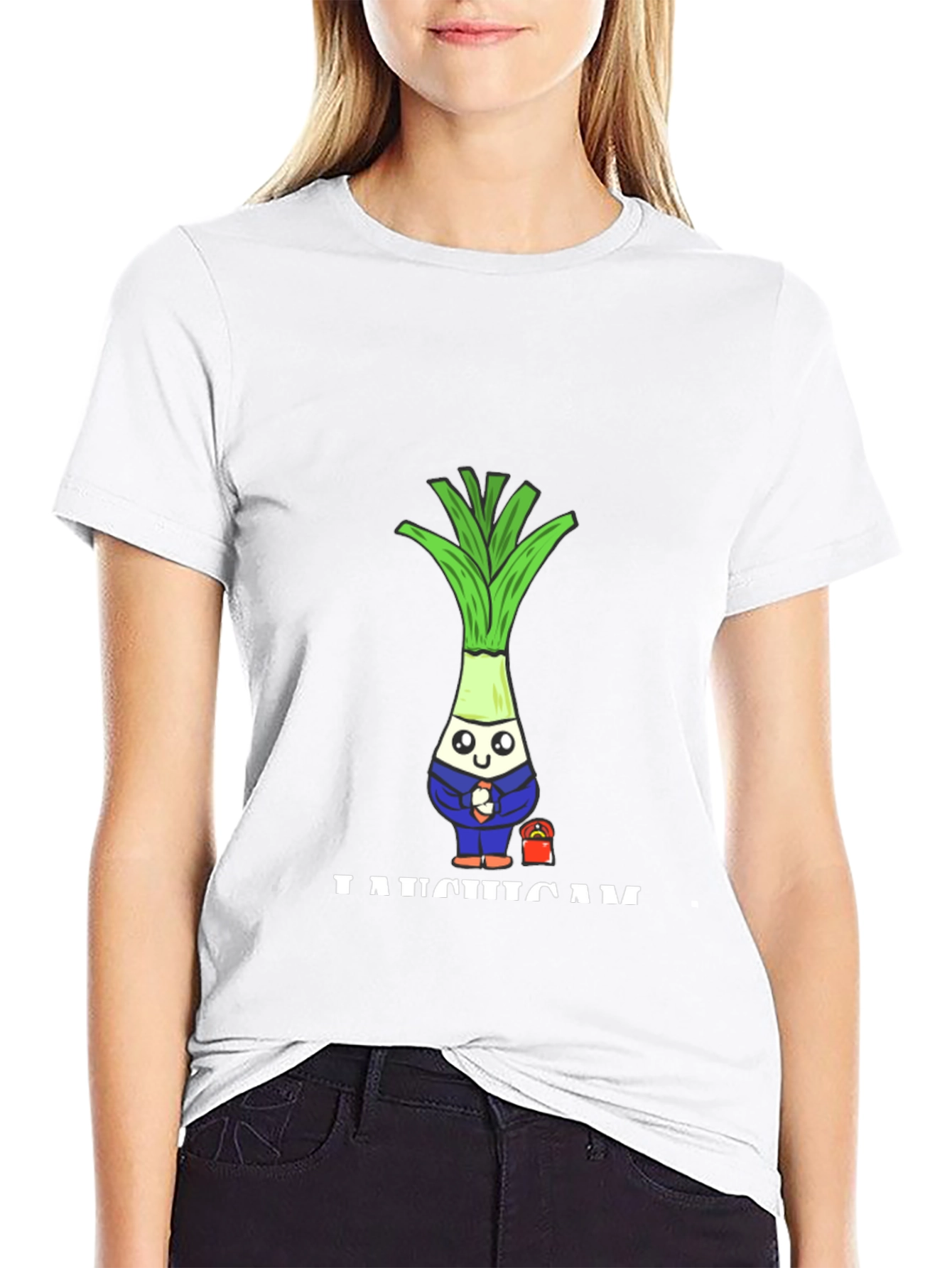 Funny Leek Character T-Shirt