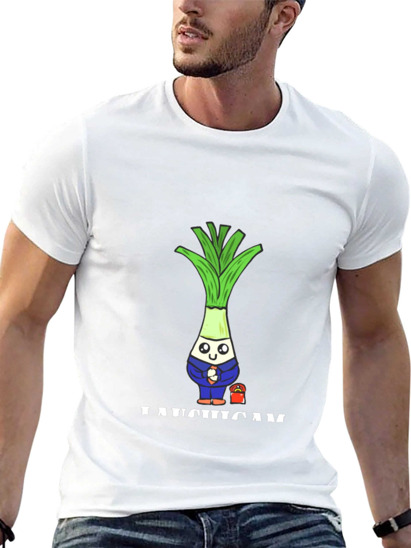 Funny Leek Character T-Shirt
