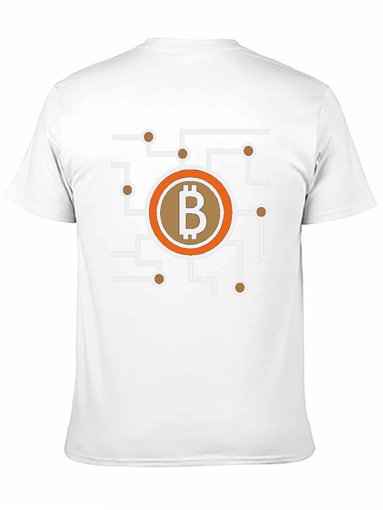 Bitcoin Circuit Graphic Tee - Crypto Currency Shirt