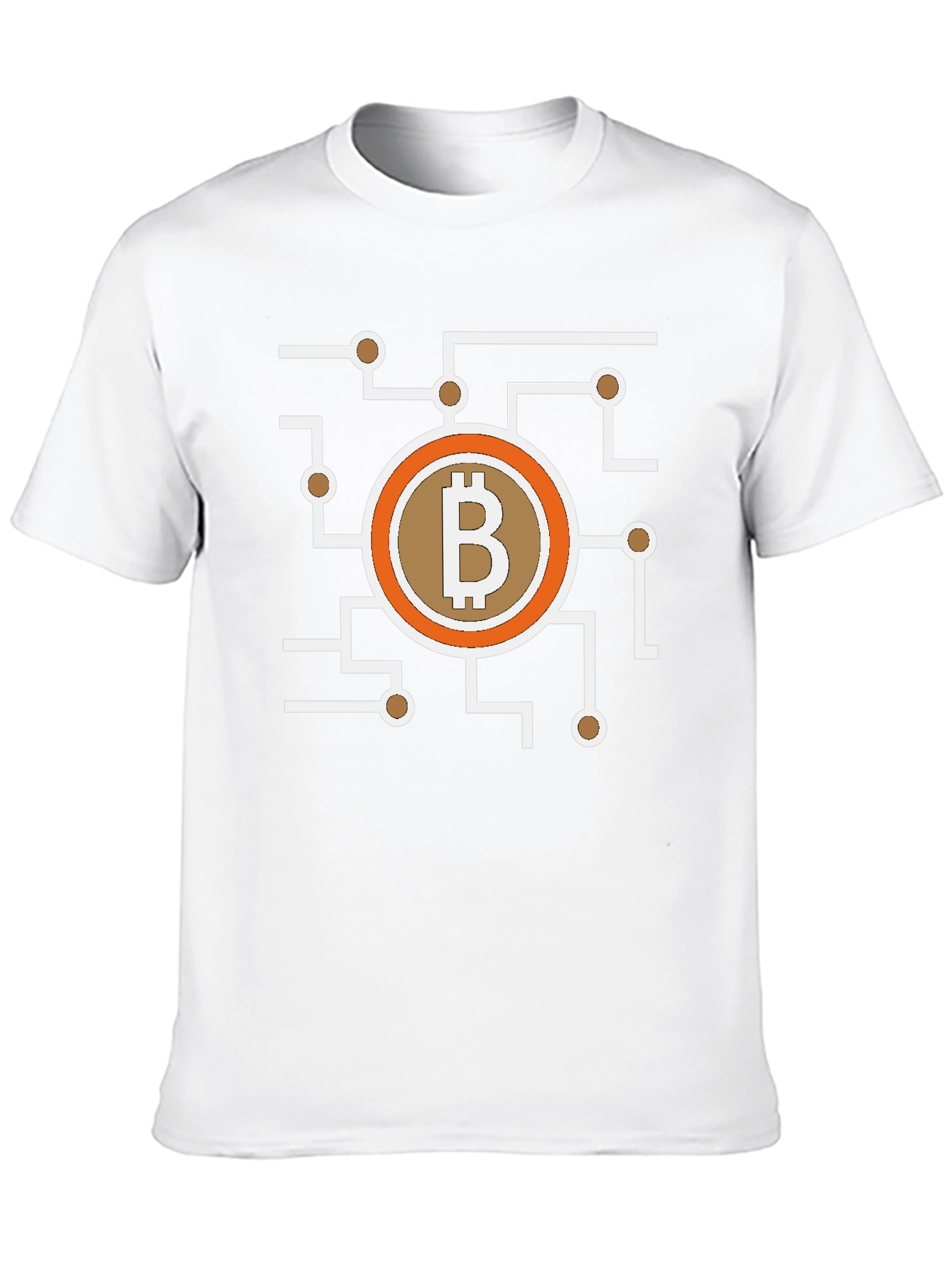 Bitcoin Circuit Graphic Tee - Crypto Currency Shirt