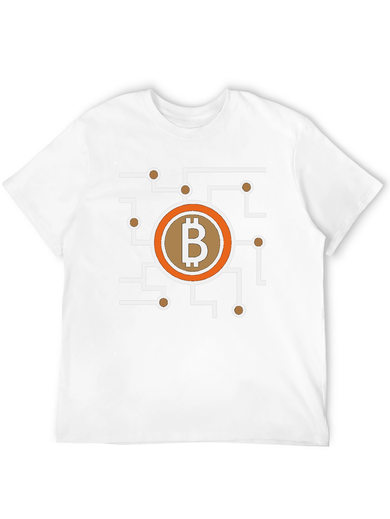 Bitcoin Circuit Graphic Tee - Crypto Currency Shirt