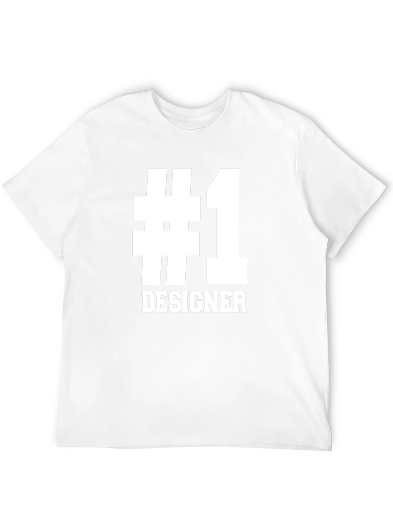 #1 Designer Graphic Tee - Black Cotton T-Shirt