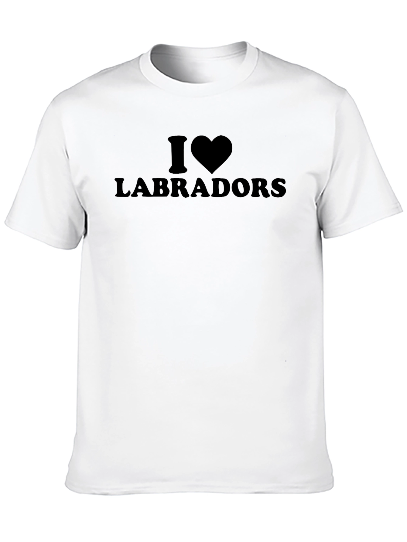 I Heart Labradors Black T-Shirt
