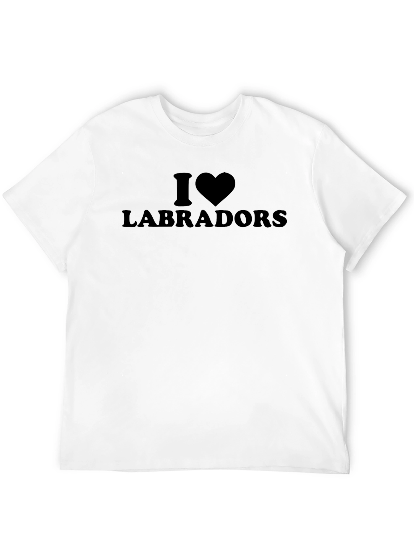 I Heart Labradors Black T-Shirt