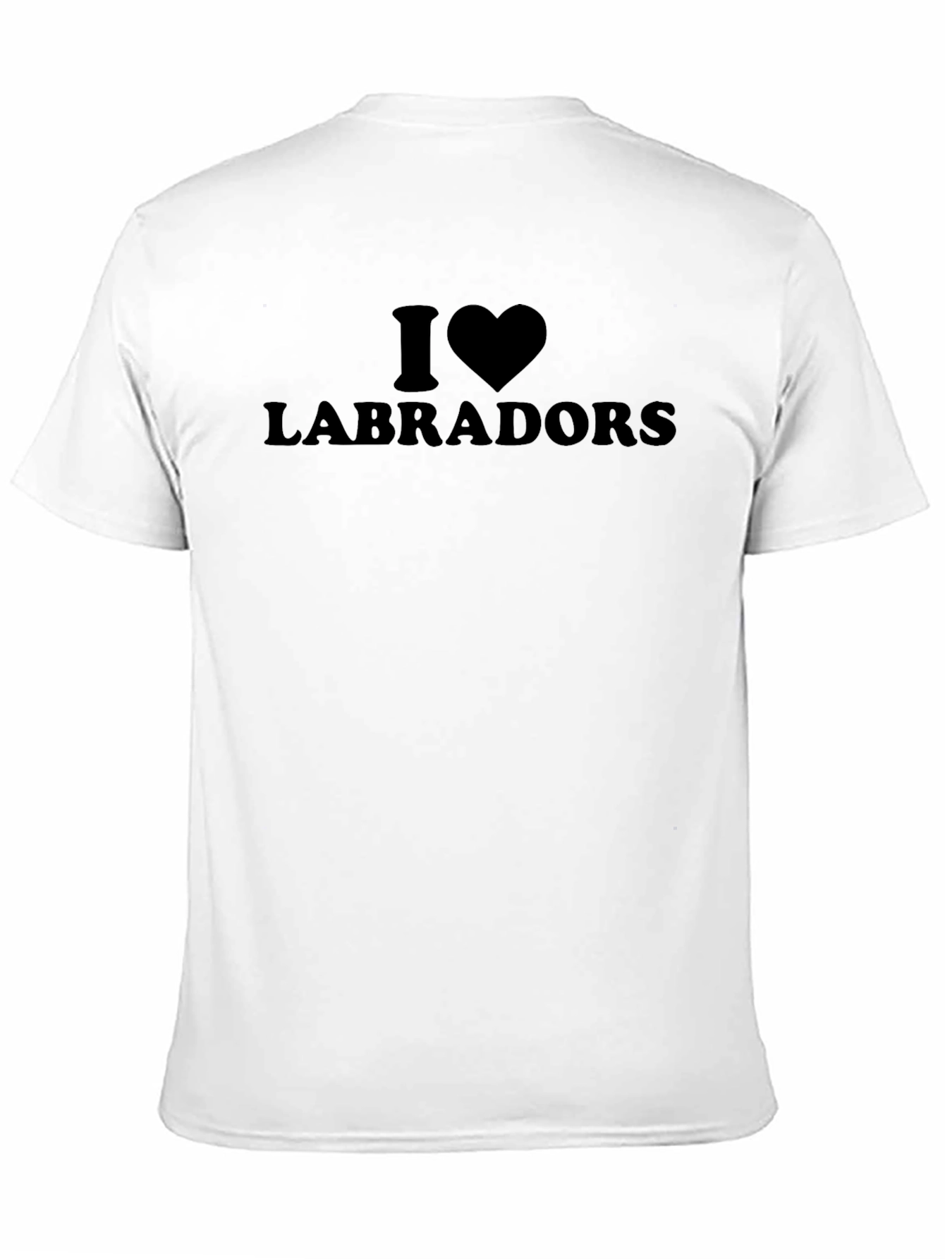 I Heart Labradors Black T-Shirt