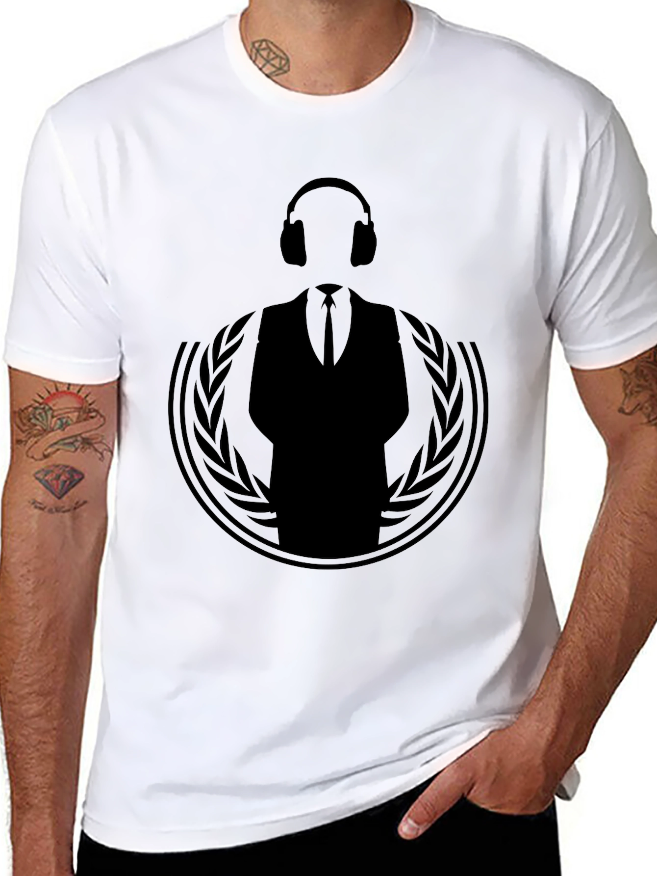 Anonymous DJ Black T-Shirt