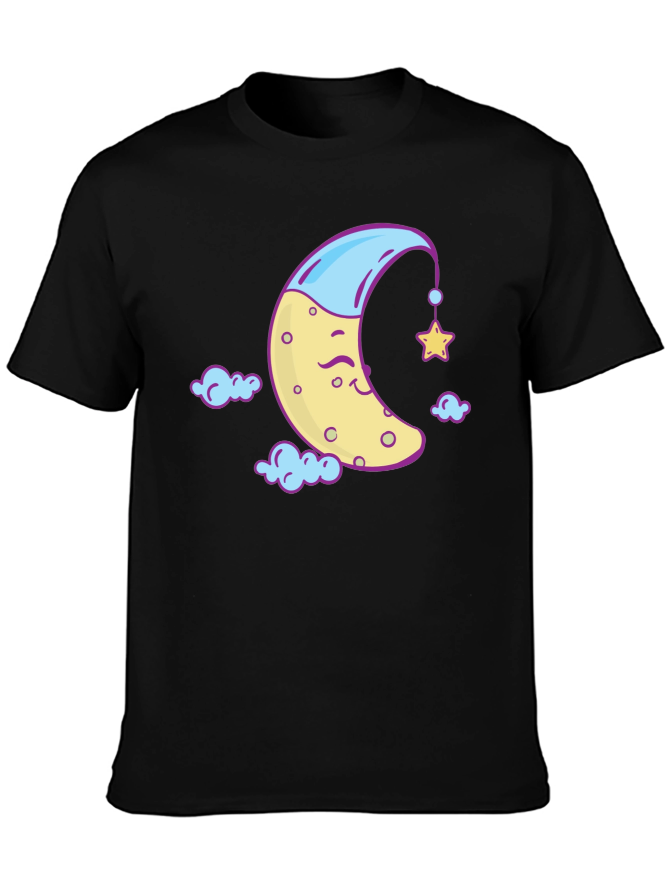 Dreamy Moon Graphic Tee - Soft Cotton Comfort