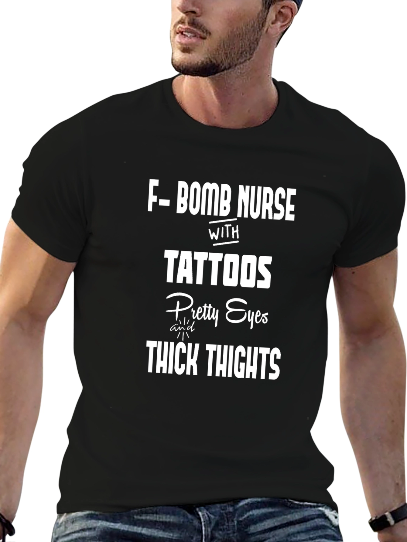 F-Bomb Nurse Tattoo T-Shirt - Sarcastic Funny Tee