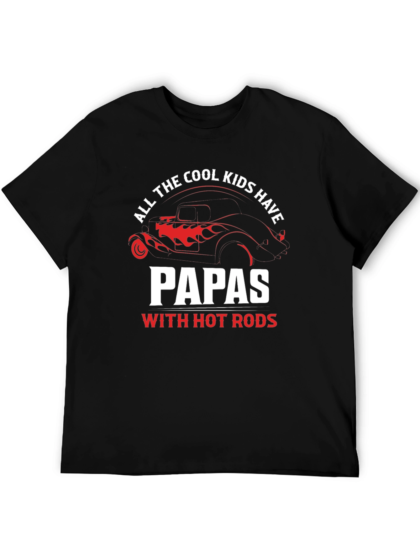Cool Papas Hot Rods Graphic Tee - Black