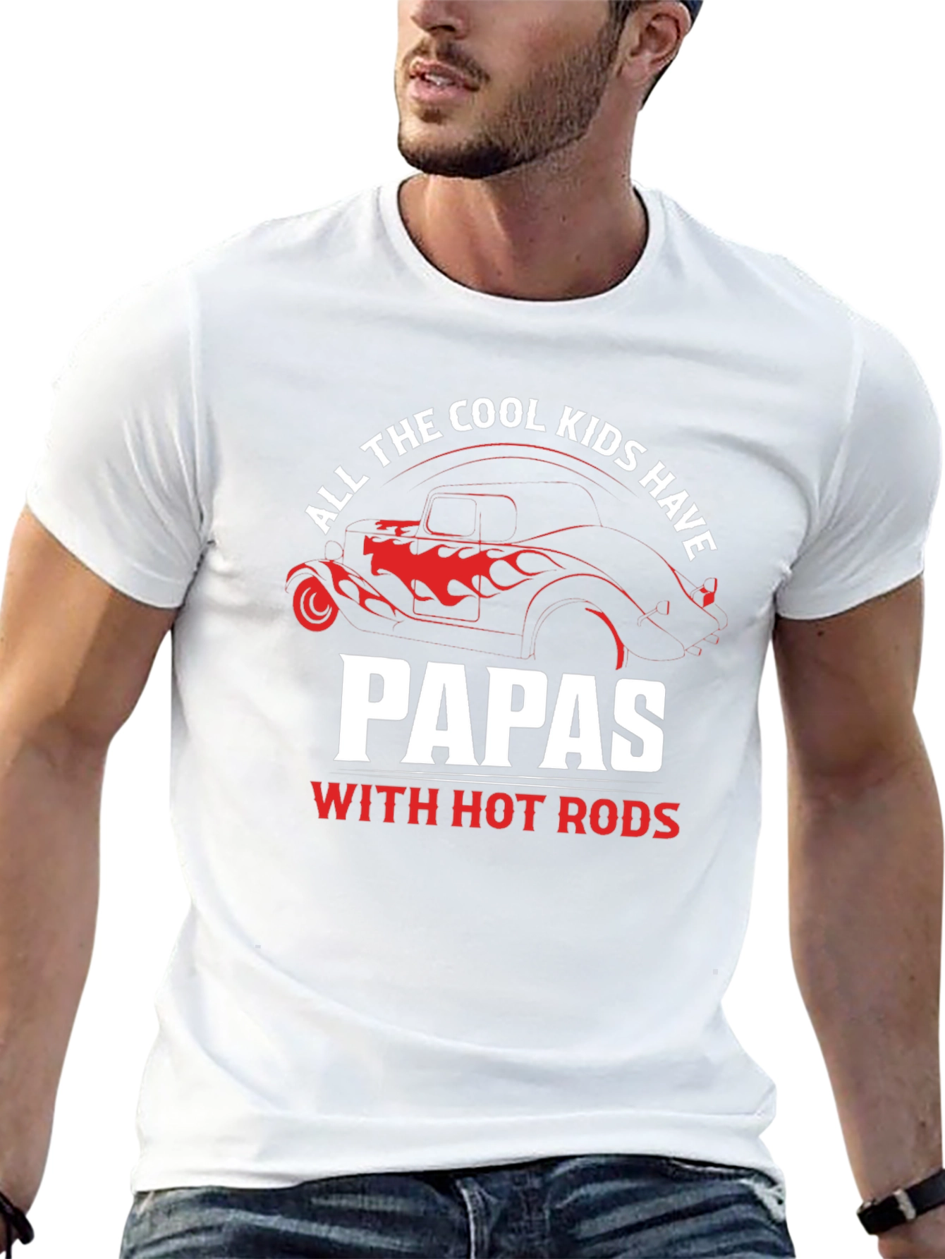 Cool Papas Hot Rods Graphic Tee - Black