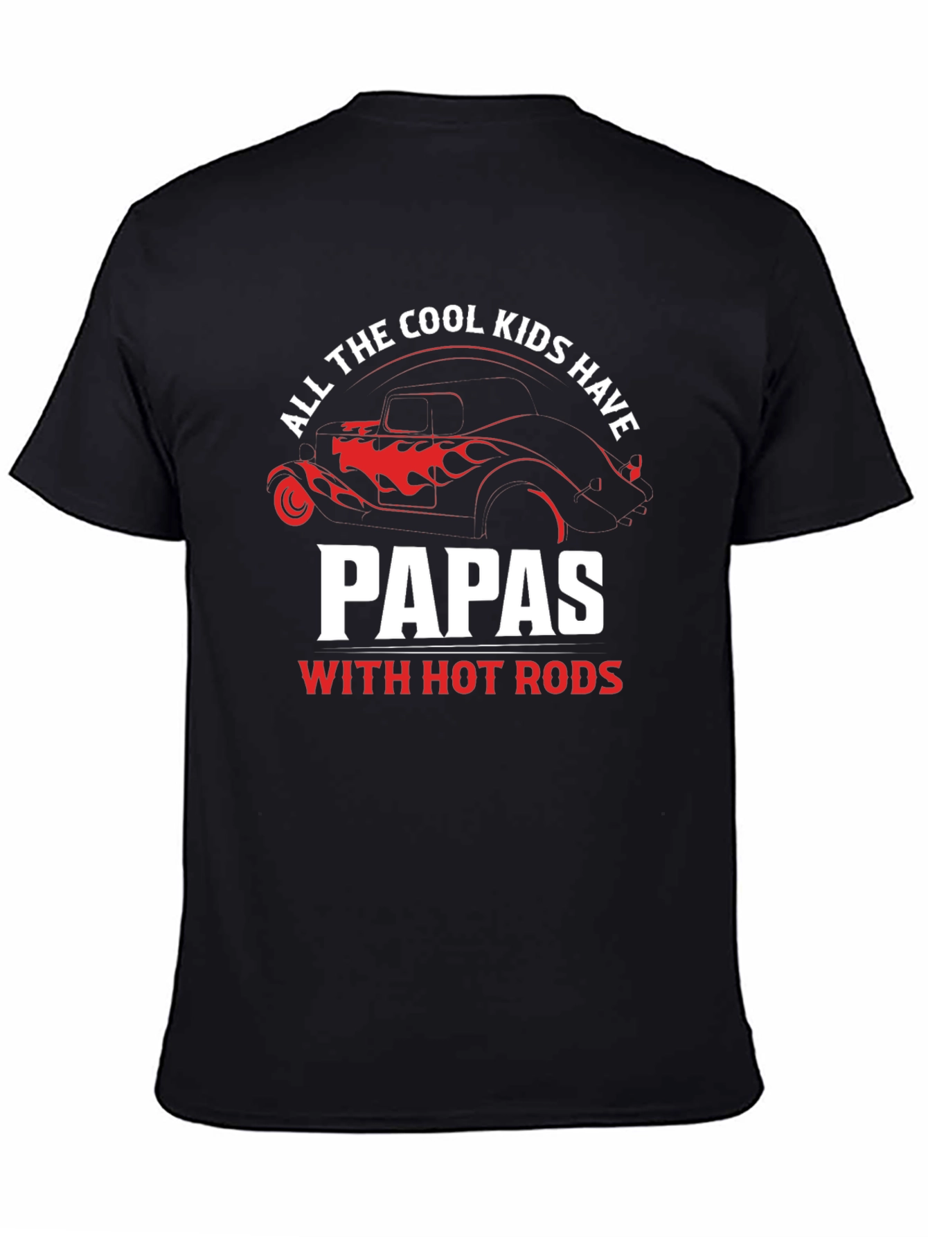 Cool Papas Hot Rods Graphic Tee - Black