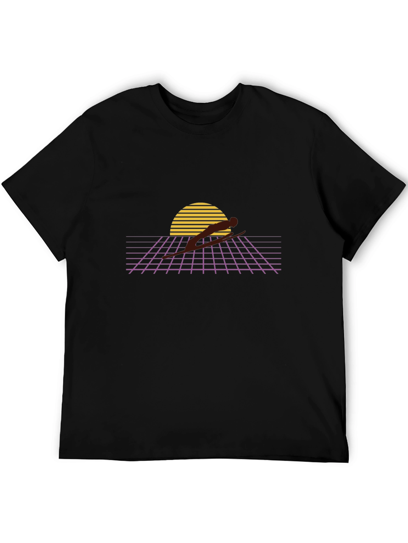 Retro Sunset Runner Graphic Tee