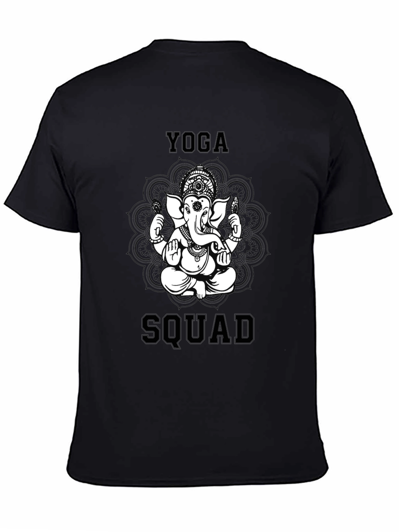 Yoga Squad Graphic Tee - Unisex Black T-Shirt
