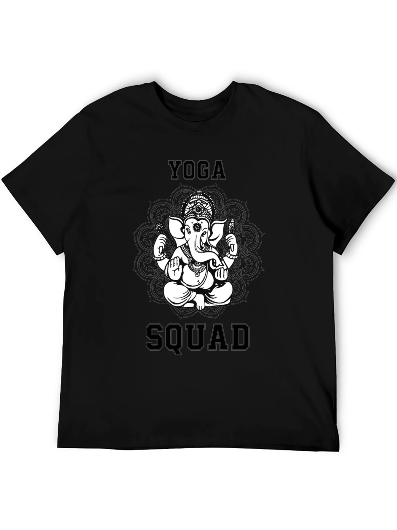 Yoga Squad Graphic Tee - Unisex Black T-Shirt
