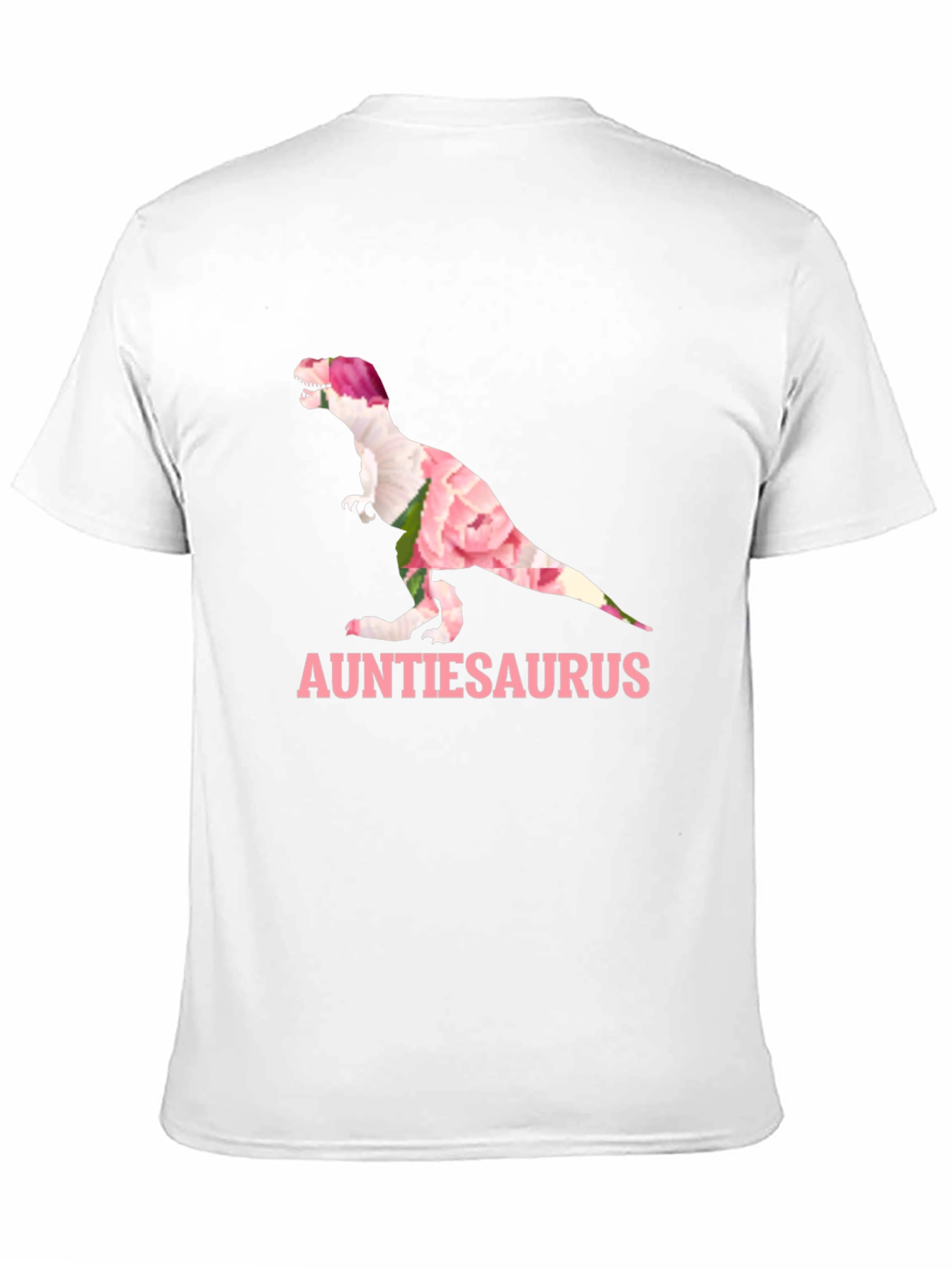 Auntiesaurus T-Shirt - Floral Dinosaur Tee