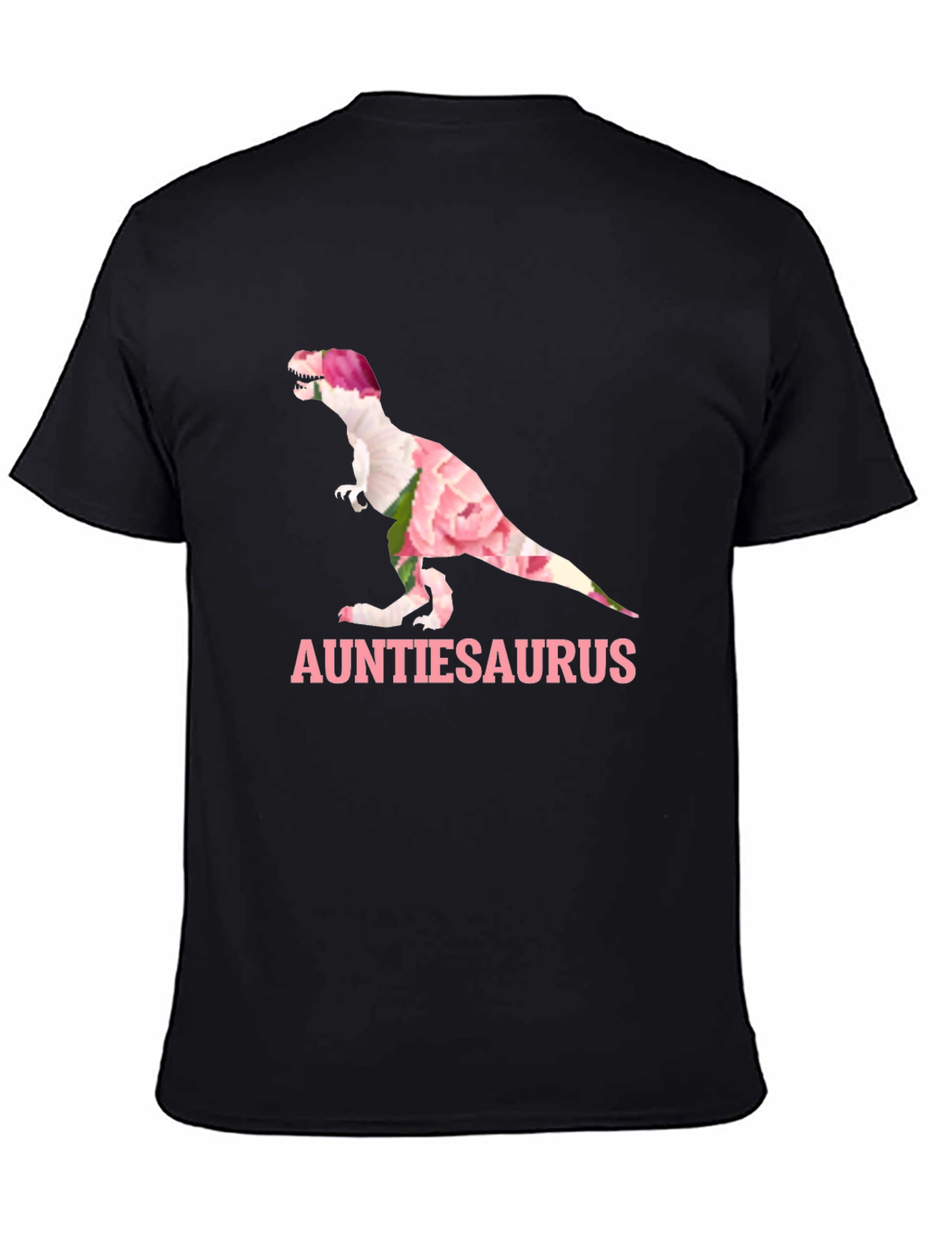 Auntiesaurus T-Shirt - Floral Dinosaur Tee