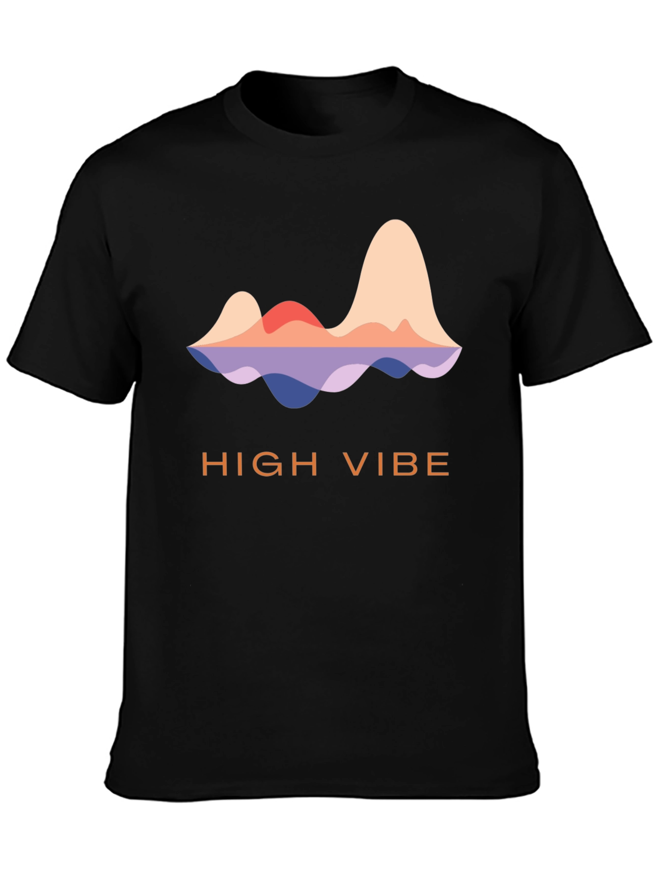 High Vibe T-Shirt - Mountain Sunset Graphic Tee