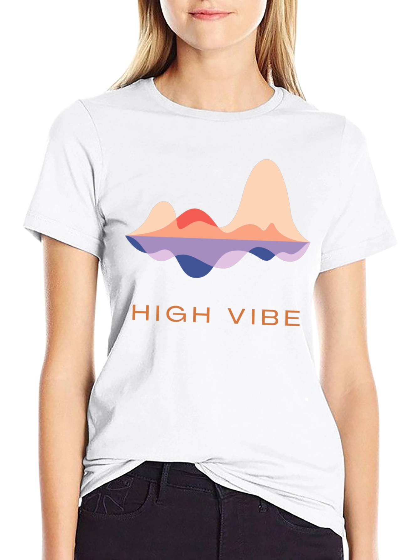 High Vibe T-Shirt - Mountain Sunset Graphic Tee