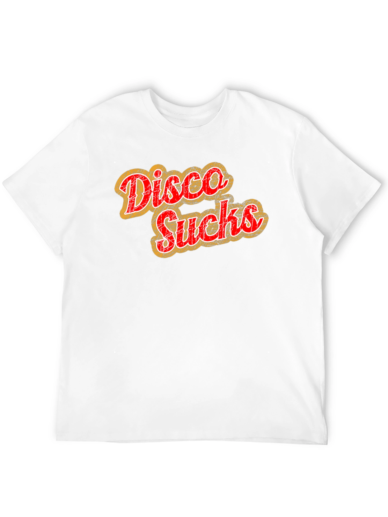 Disco Sucks Graphic Tee - Retro Style Black T-Shirt