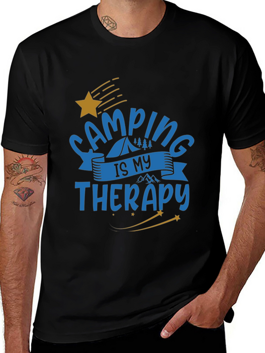 Camping is My Therapy Graphic T-Shirt