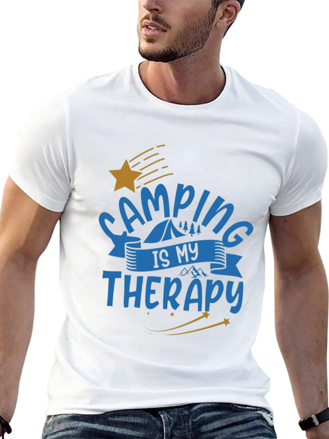 Camping is My Therapy Graphic T-Shirt