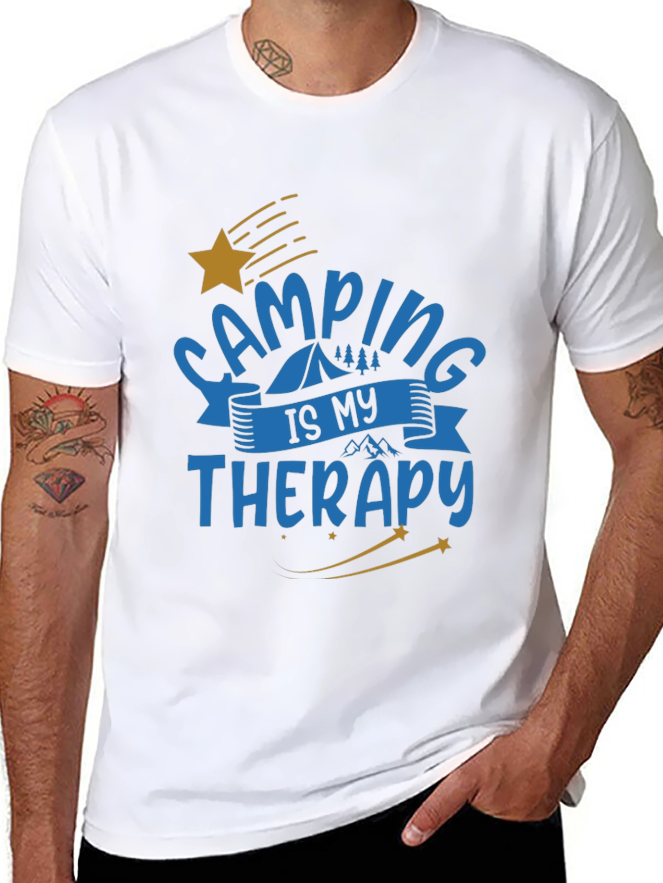 Camping is My Therapy Graphic T-Shirt