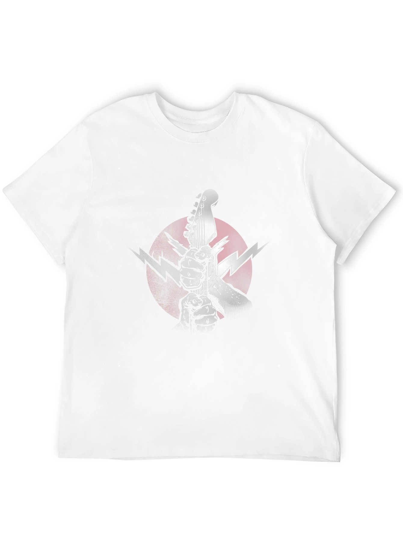 Electric Guitar Lightning Bolt Graphic Tee