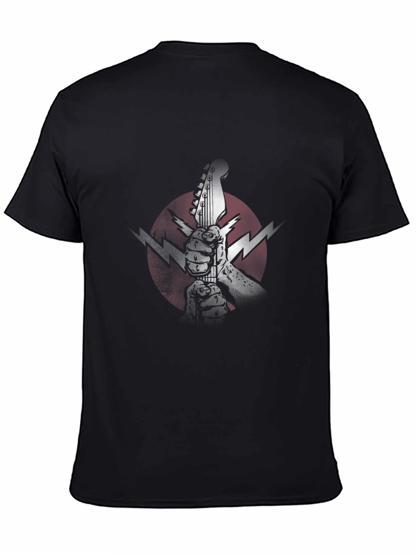 Electric Guitar Lightning Bolt Graphic Tee