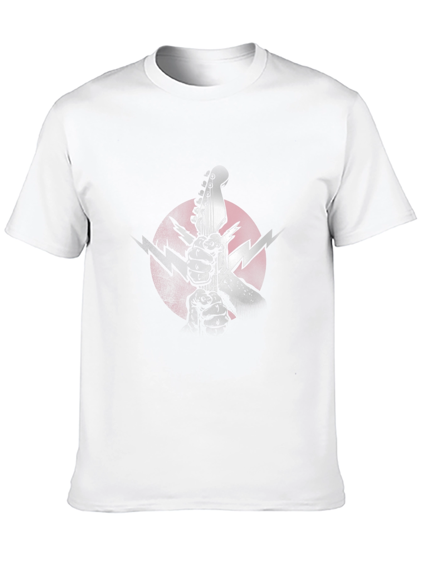 Electric Guitar Lightning Bolt Graphic Tee