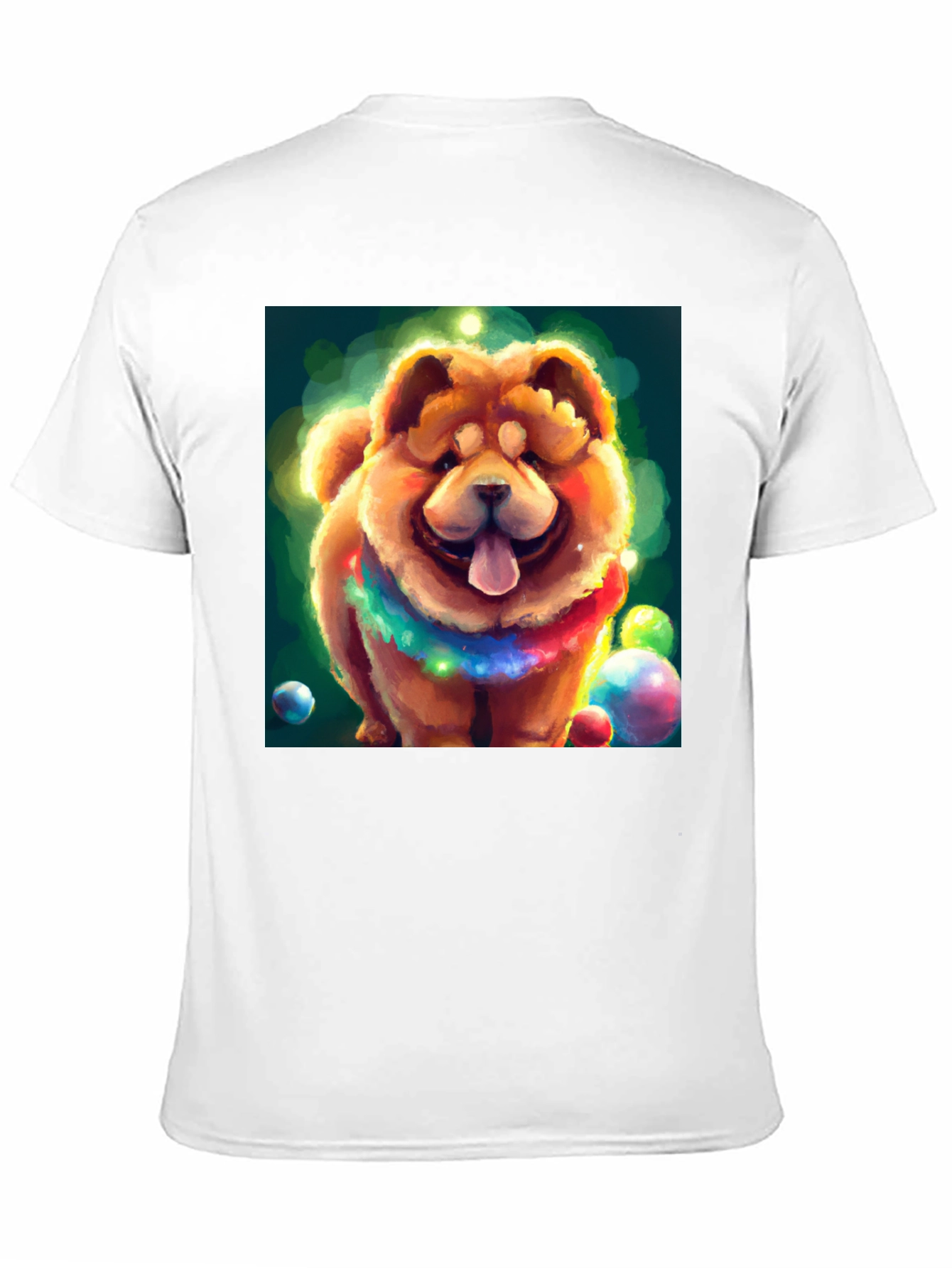 Cartoon Dog Graphic Black T-Shirt