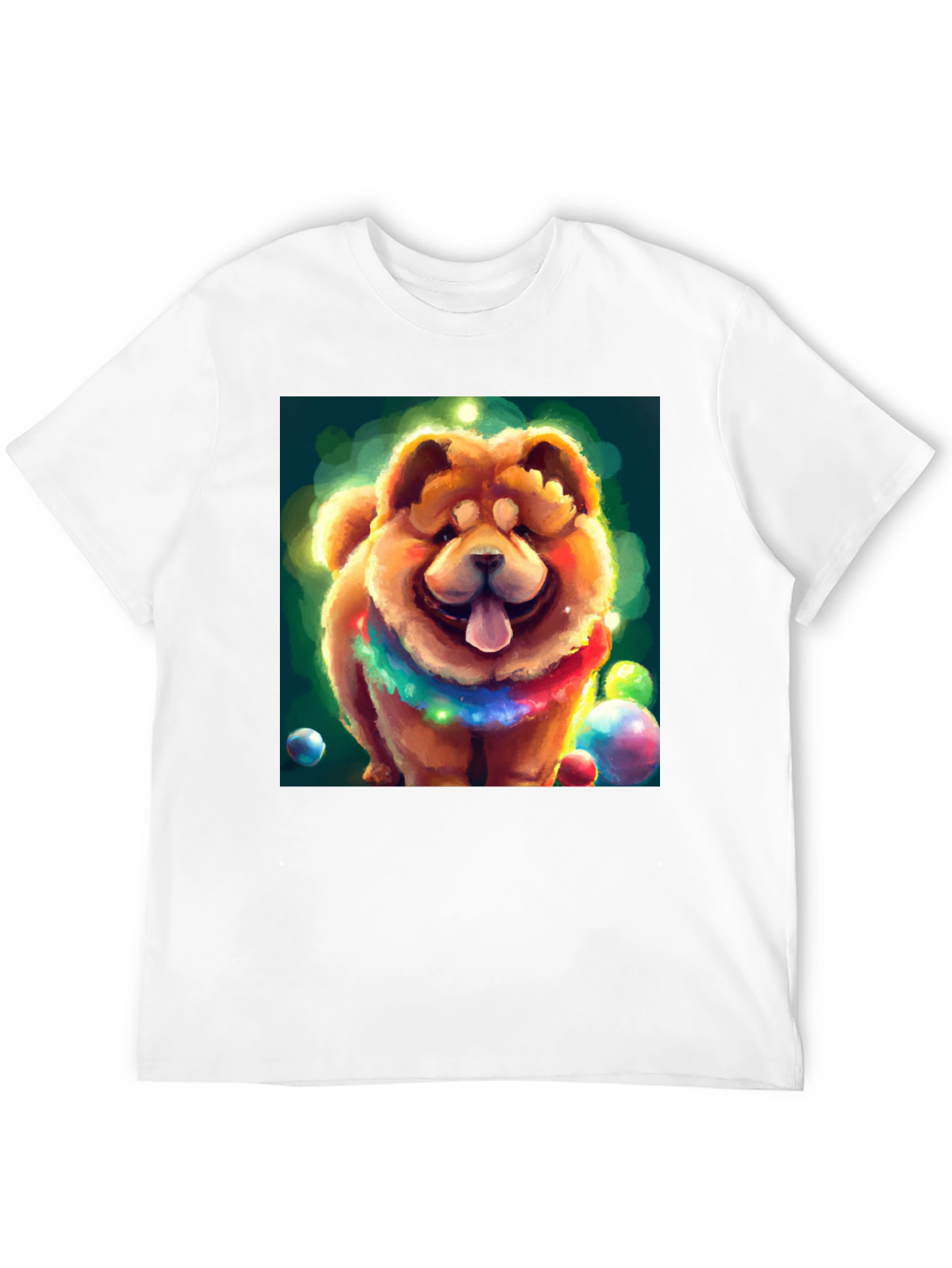 Cartoon Dog Graphic Black T-Shirt