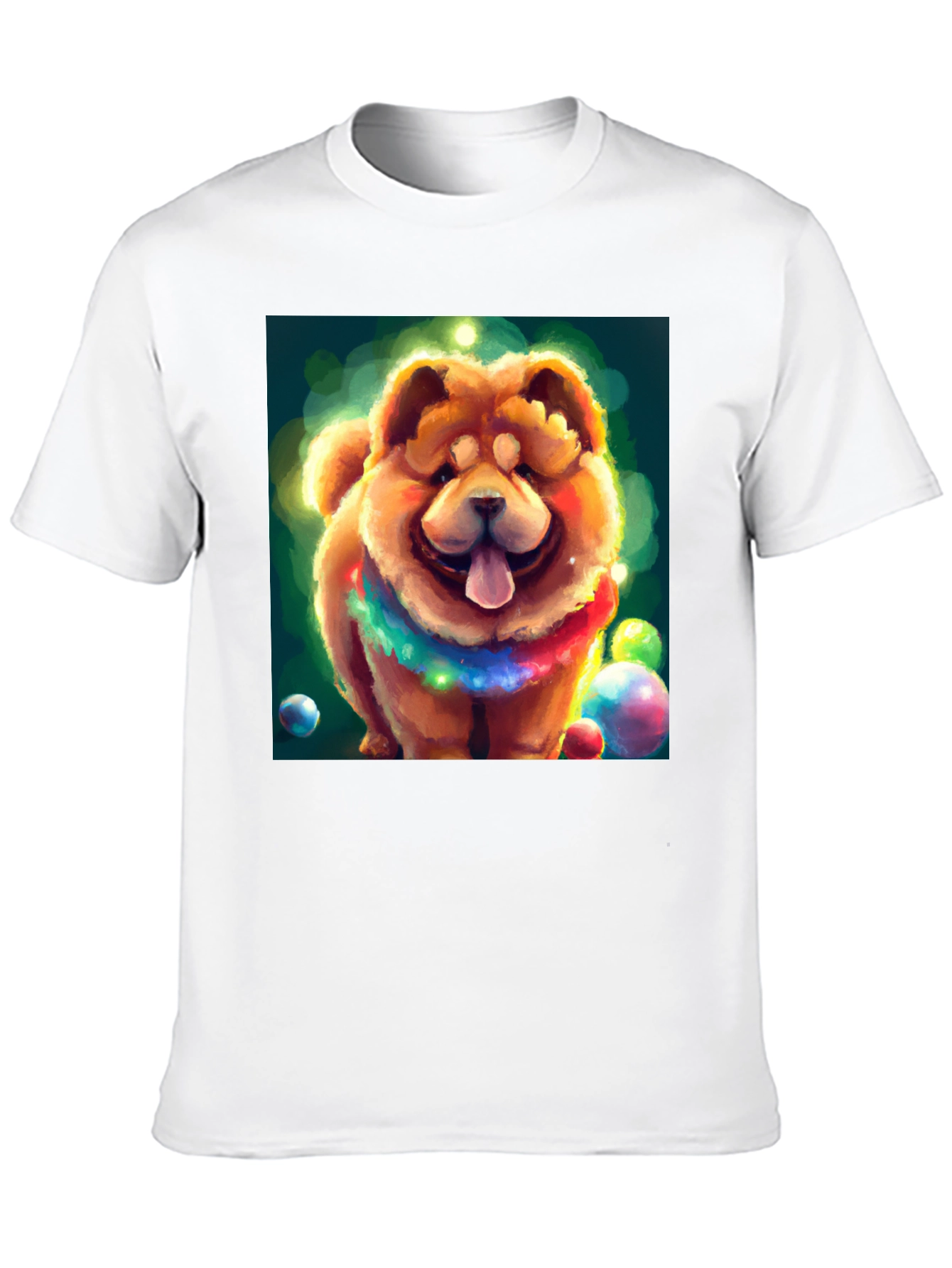 Cartoon Dog Graphic Black T-Shirt