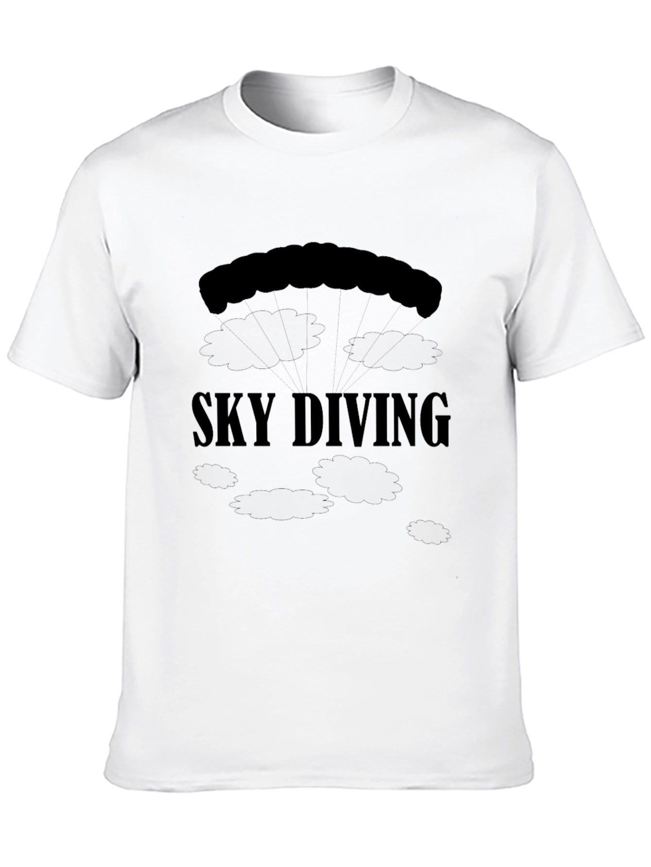 Sky Diving Black T-Shirt