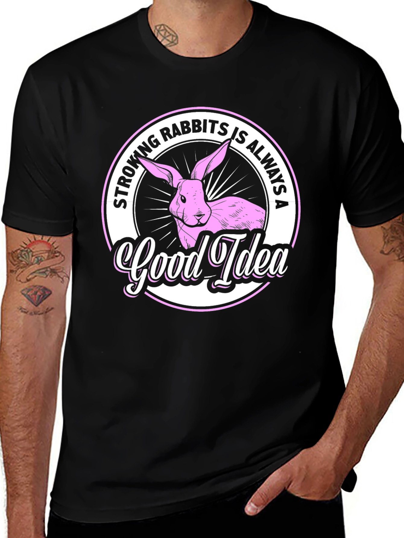 Stroking Rabbits is Always a Good Idea T-Shirt