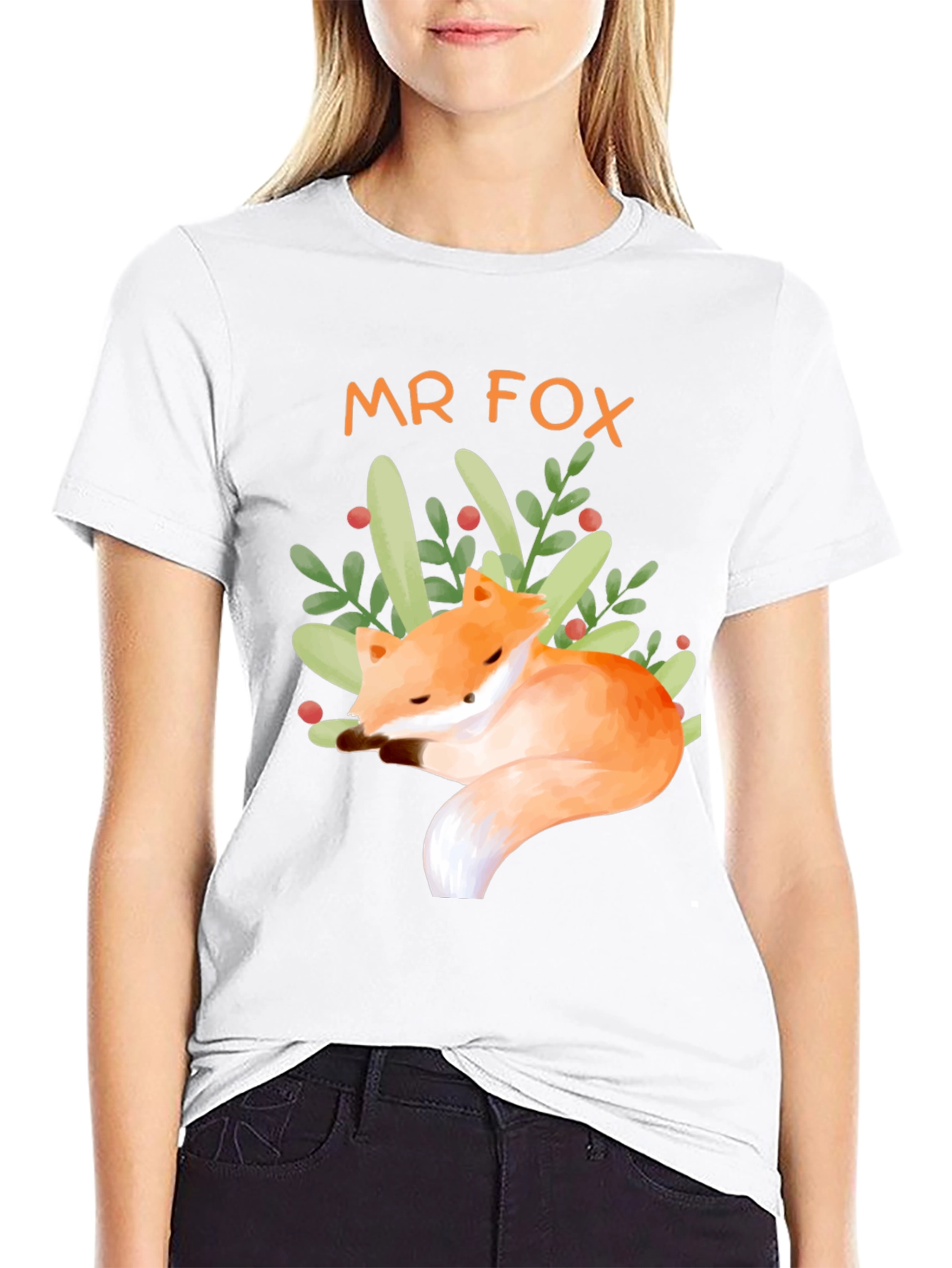 Mr. Fox Graphic T-Shirt - Cute Animal Tee