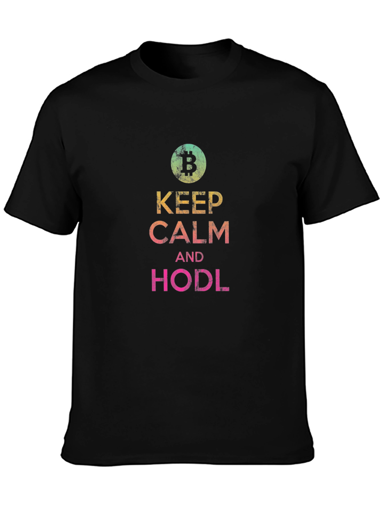 Keep Calm and HODL Bitcoin Crypto T-Shirt