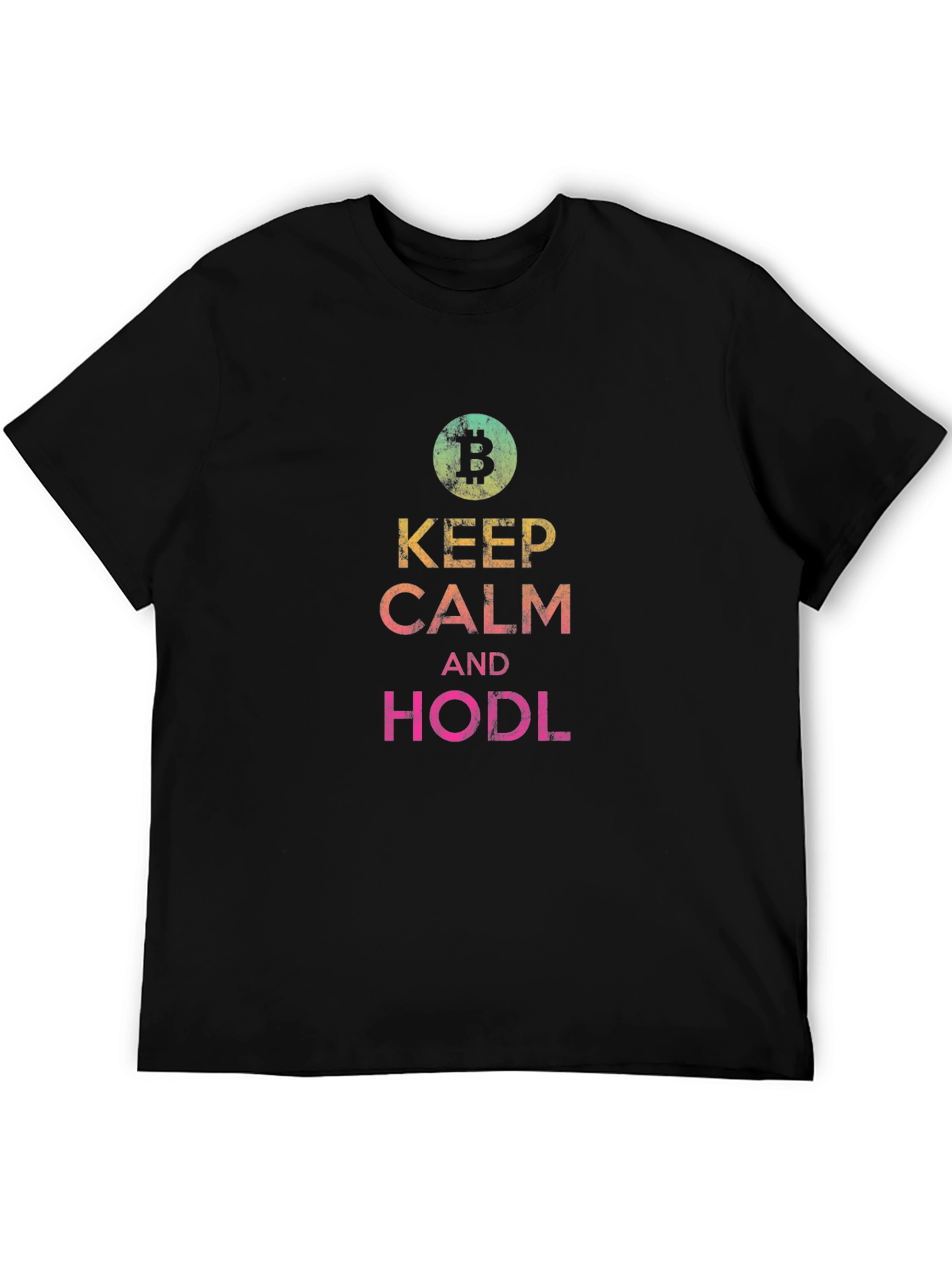 Keep Calm and HODL Bitcoin Crypto T-Shirt