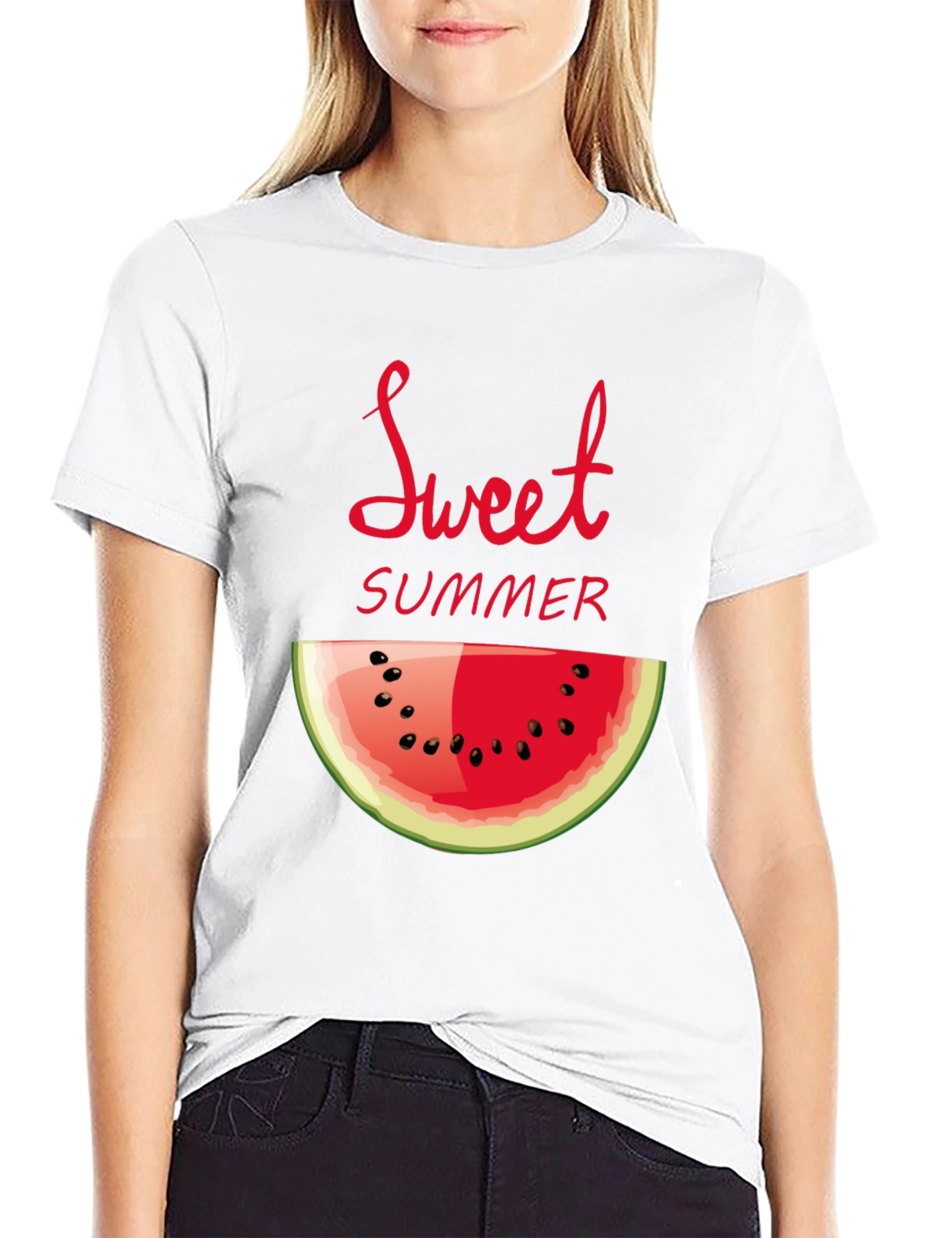 Sweet Summer Watermelon Graphic T-Shirt