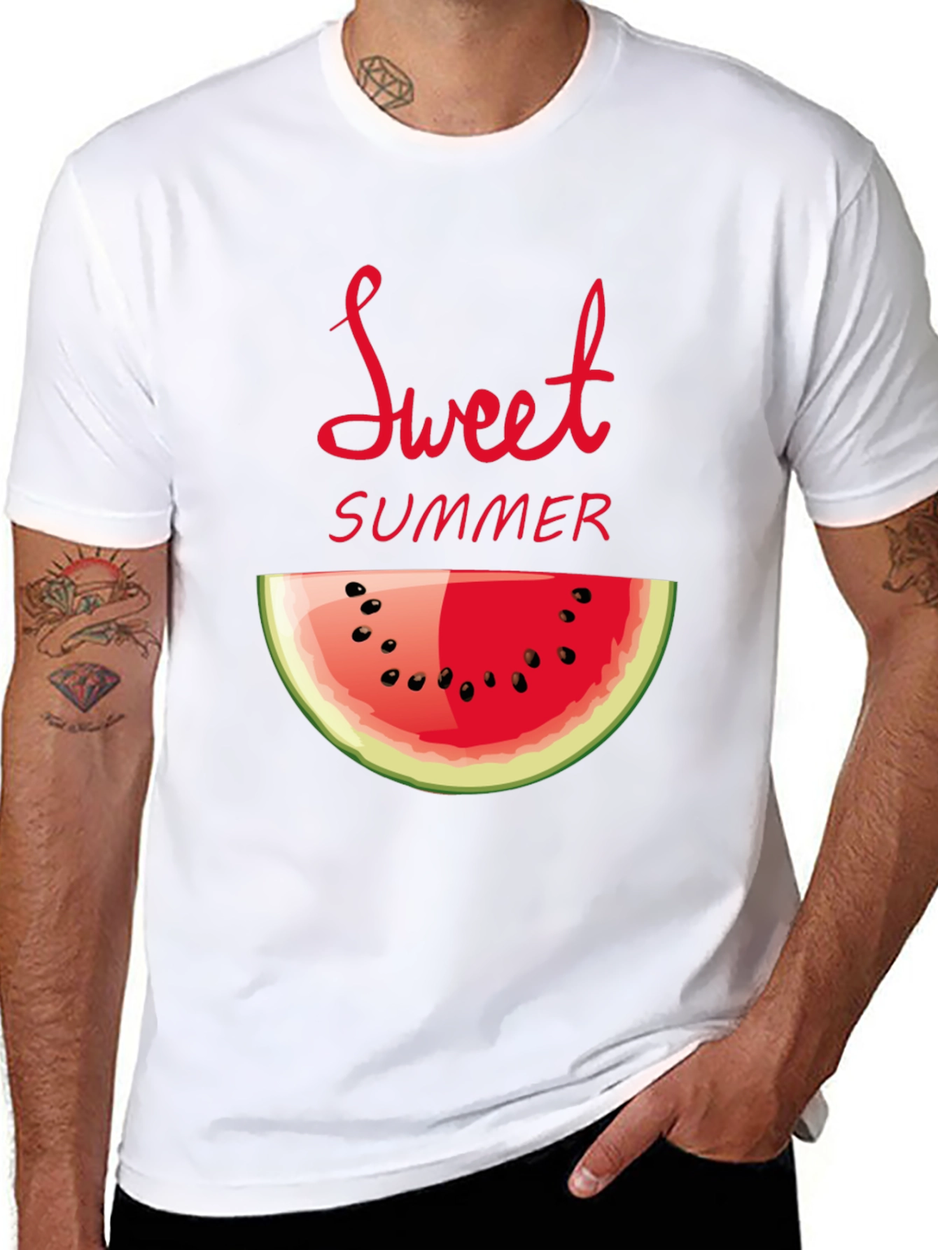 Sweet Summer Watermelon Graphic T-Shirt