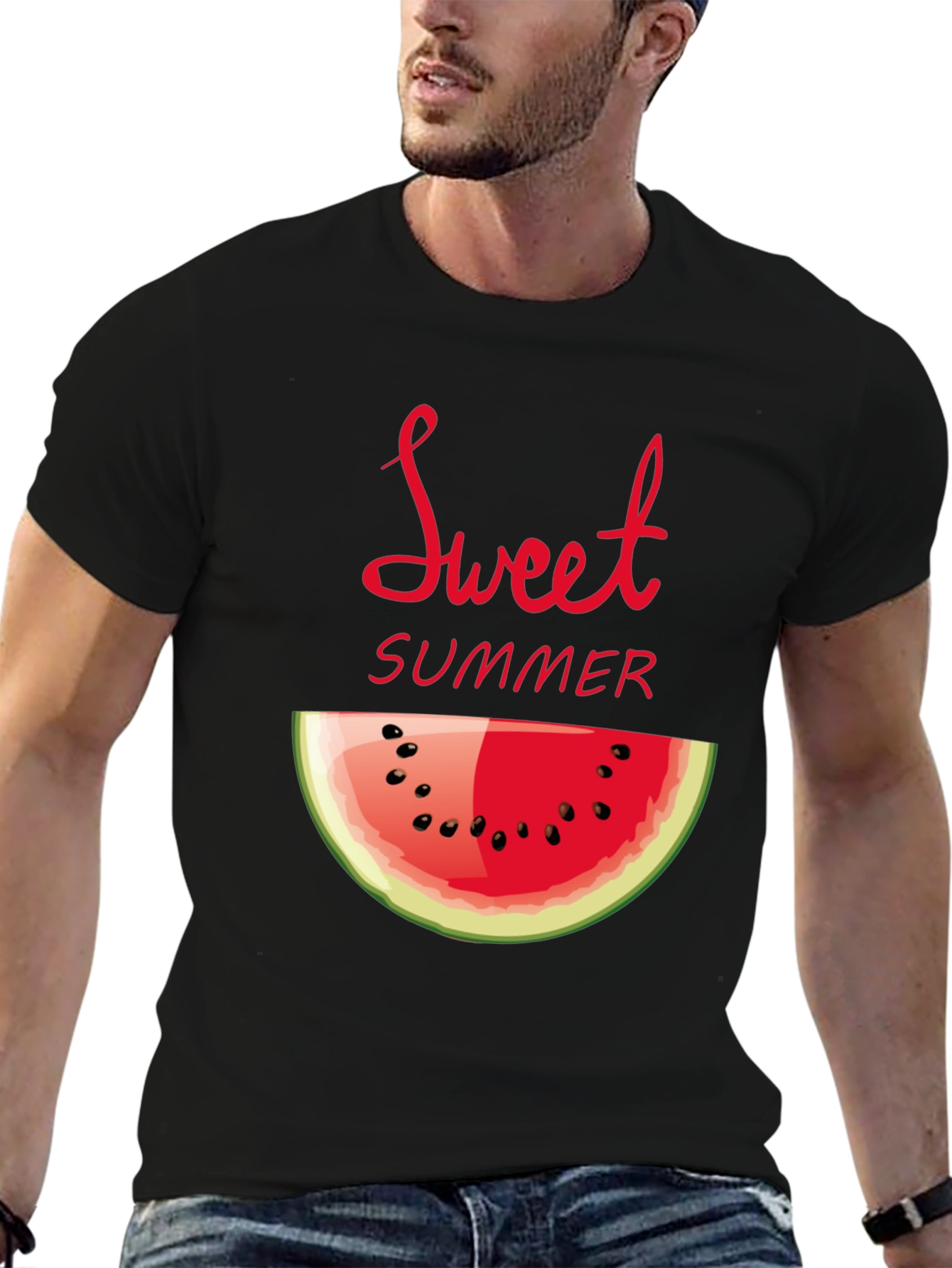 Sweet Summer Watermelon Graphic T-Shirt