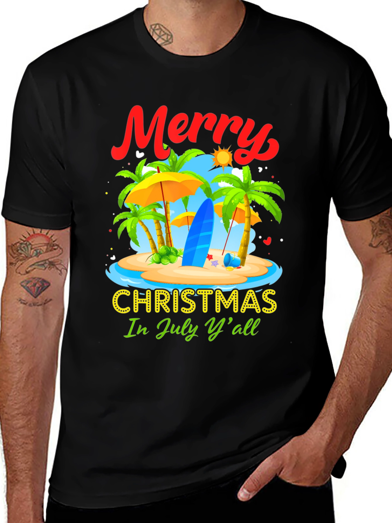 Merry Christmas in July Graphic T-Shirt